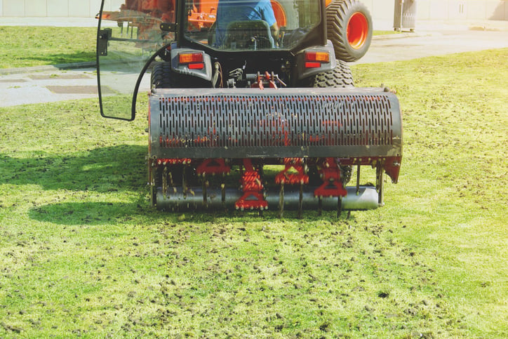 when to aerate lawns in Michigan